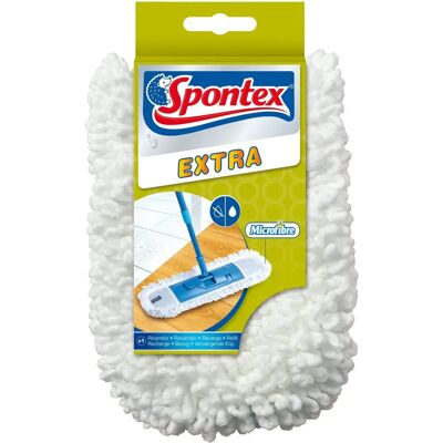 Spontex Extra Mikrofiber Mopptillbehör - Mikrofiberhuvud för flexibel handtag Spontex Extra Mikrofiber Mopptillbehör - Mikrofiberhuvud för flexibel handtag