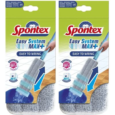 Spontex Easy Max+ Recharges en Microfibre - Recharges microfibre - Publicité Spontex Easy Max+ Recharges en Microfibre - Recharges microfibre - Publicité
