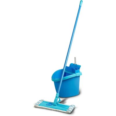 Spontex - Magic Hook - Microfibre - seau 5L - Kit balai plat Spontex - Magic Hook - Microfibre - seau 5L - Kit balai plat