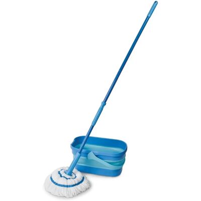 Spontex Spontex Twist Mop Ultra Compact Kit - Kit de balai - Publicité Spontex Spontex Twist Mop Ultra Compact Kit - Kit de balai - Publicité