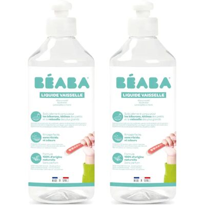 BEABA Flasktvätt - Naturlig & Biologiskt Nedbrytbar - 2x 500ml BEABA Flasktvätt - Naturlig & Biologiskt Nedbrytbar - 2x 500ml