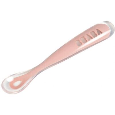 BEABA Baby Siliconen Lepel - Ergonomisch Lang Handvat - Veilig voor 4+ Maanden BEABA Baby Siliconen Lepel - Ergonomisch Lang Handvat - Veilig voor 4+ Maanden