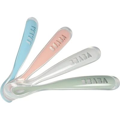 Conjunto de Colheres de Silicone Beaba Idade 1 Conjunto de Colheres de Silicone Beaba Idade 1