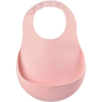 Beaba Gammal Rosa Silikon Baby Slabber - Vattentät, Justerbar, Mjuk Beaba Gammal Rosa Silikon Baby Slabber - Vattentät, Justerbar, Mjuk