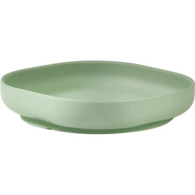 Beaba Sage green siliconen zuignapbordje - Babygerecht set Beaba Sage green siliconen zuignapbordje - Babygerecht set
