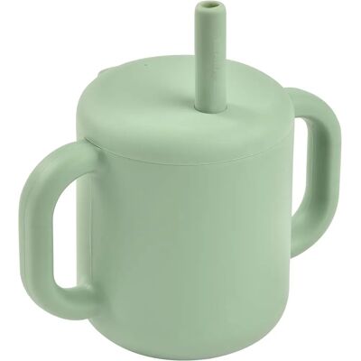 Kubek treningowy Beaba Sage Green z rurką Kubek treningowy Beaba Sage Green z rurką