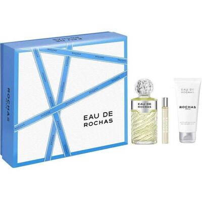Rochas Eau Rochas Eau de Toilette 100ml Set - Loción Corporal y Mini Spray Rochas Eau Rochas Eau de Toilette 100ml Set - Loción Corporal y Mini Spray