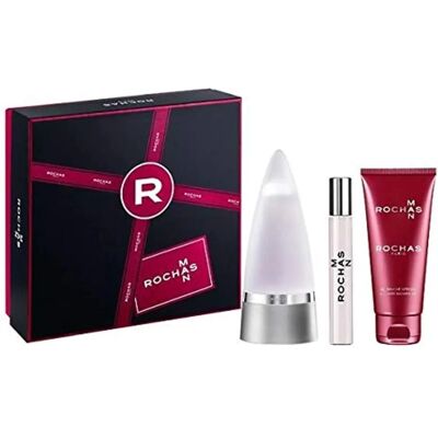 Set Rochas Man EDT - Note Legnose e Orientali - 3 Pezzi Set Rochas Man EDT - Note Legnose e Orientali - 3 Pezzi
