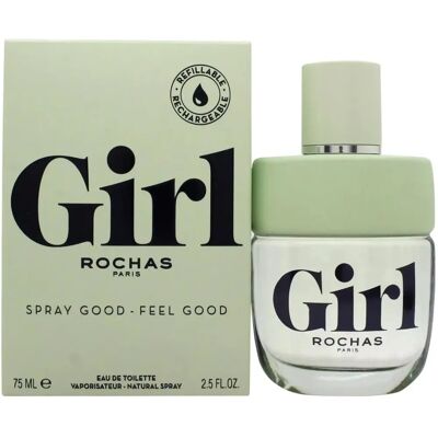 Rochas Rochas Girl Refillable Eau de Toilette 75ml - Fragrance Rochas Rochas Girl Refillable Eau de Toilette 75ml - Fragrance