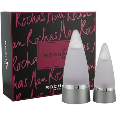 Rochas Mann Parfyme Sett - Eau de Toilette 100ml og 50ml - Gavepakke Rochas Mann Parfyme Sett - Eau de Toilette 100ml og 50ml - Gavepakke