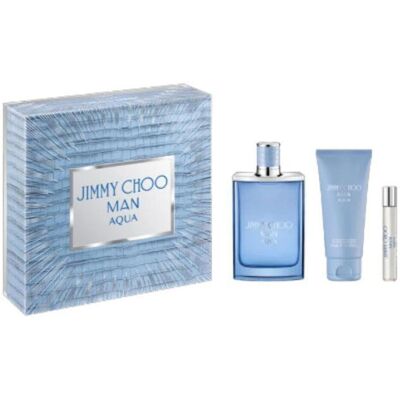 Conjunto Jimmy Choo Man Aqua 3x100ml EDT + Gel de ducha Conjunto Jimmy Choo Man Aqua 3x100ml EDT + Gel de ducha