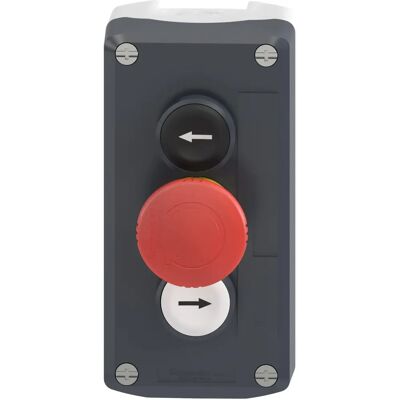 Schneider Electric Steuerungseinheit - IP66, 3 Drucktaster, Grau Schneider Electric Steuerungseinheit - IP66, 3 Drucktaster, Grau