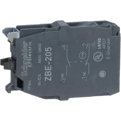 Interrupteur auxiliaire Schneider Electric ZBE204 - 2 contacts NO - Compatible XB4/XB5 - Publicité Interrupteur auxiliaire Schneider Electric ZBE204 - 2 contacts NO - Compatible XB4/XB5 - Publicité