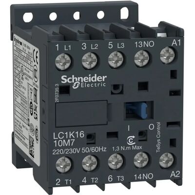 Contattore Schneider Electric LC1K 3 poli 16A 24Vac - Contattore Contattore Schneider Electric LC1K 3 poli 16A 24Vac - Contattore