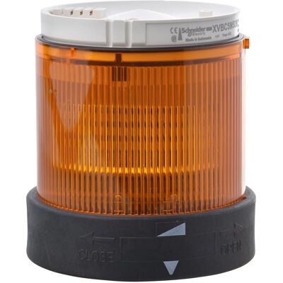 Schneider Electric 0060252 XVBC2B5 Torre di segnalazione Ø70 mm - Luce continua - Arancione Schneider Electric 0060252 XVBC2B5 Torre di segnalazione Ø70 mm - Luce continua - Arancione