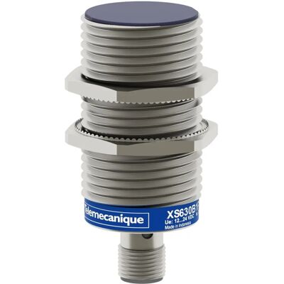 Schneider Electric - Télémécanique - OsiSense XS6 - Inductive Detector - M30 - 74mm - Brass - Sn 15mm - M12 Connector - XS630B1PBM12 Schneider Electric - Télémécanique - OsiSense XS6 - Inductive Detector - M30 - 74mm - Brass - Sn 15mm - M12 Connector - XS630B1PBM12