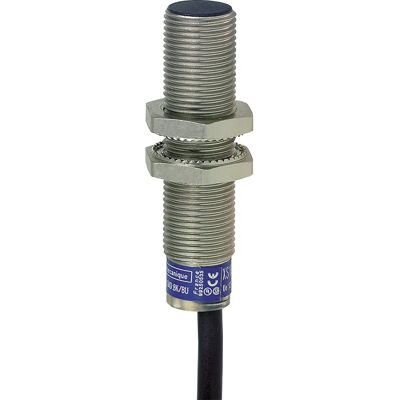 Telemecanique XS612B1MBL2 Induktiver Näherungssensor - Zylindrisch M12, 4mm, 2m Kabel - Grau Telemecanique XS612B1MBL2 Induktiver Näherungssensor - Zylindrisch M12, 4mm, 2m Kabel - Grau