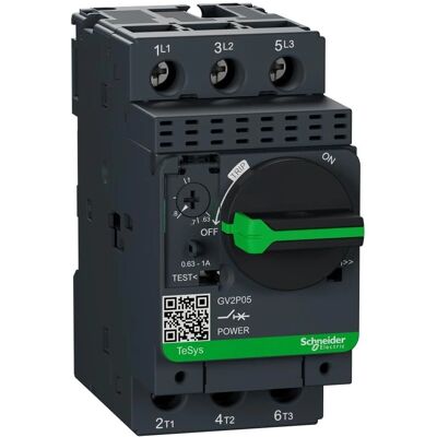 Schneider Electric GV2P05 Disjoncteur moteur - 3P, 0,63A - Publicité Schneider Electric GV2P05 Disjoncteur moteur - 3P, 0,63A - Publicité