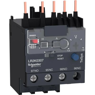 Schneider Electric LR2K Überlastrelais - 3P, 0,8-1,2A, Klasse 10A Schneider Electric LR2K Überlastrelais - 3P, 0,8-1,2A, Klasse 10A