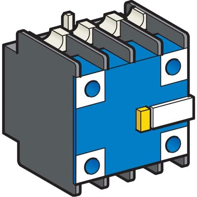 Schneider Electric LA1DX20 - Hilfsschalter mit 2NO Kontakten - Frontmontage Schneider Electric LA1DX20 - Hilfsschalter mit 2NO Kontakten - Frontmontage