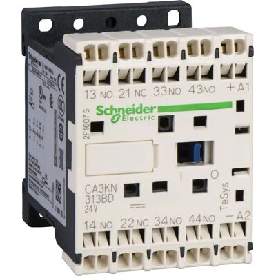 Schneider Electric CA3KN403BD Grau Relais - Hilfsschütz 4S, 24V DC Schneider Electric CA3KN403BD Grau Relais - Hilfsschütz 4S, 24V DC