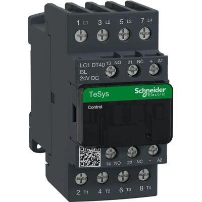 Schneider Electric Kontaktor LC1D 4P 24V DC - AC-1 - 40A Schneider Electric Kontaktor LC1D 4P 24V DC - AC-1 - 40A