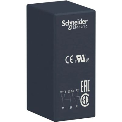 Schneider Electric RSB Leistungsrelais - DPDT 24V DC - 8A Schneider Electric RSB Leistungsrelais - DPDT 24V DC - 8A