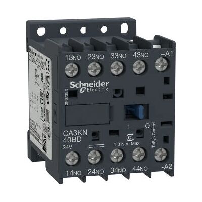 Schneider Electric CA3KN403BD3 - Hilfsschütz 4S 24VDC - Relais Schneider Electric CA3KN403BD3 - Hilfsschütz 4S 24VDC - Relais