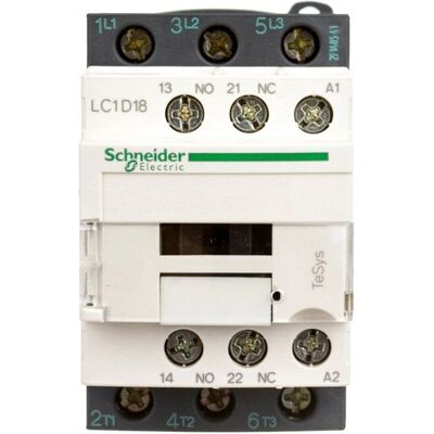 Schneider Electric LC1D18D7 Leistungsschütz - 18A 42VAC Schneider Electric LC1D18D7 Leistungsschütz - 18A 42VAC