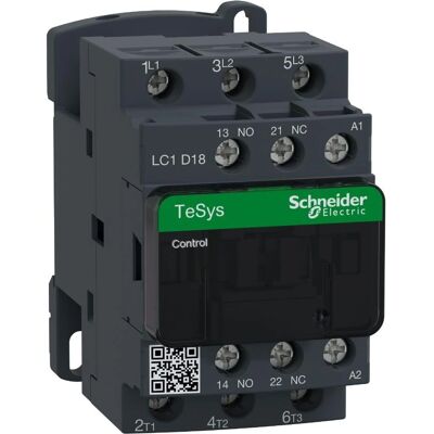 Schneider Electric LC1D18D7 Leistungsschütz - 18A 42VAC Schneider Electric LC1D18D7 Leistungsschütz - 18A 42VAC