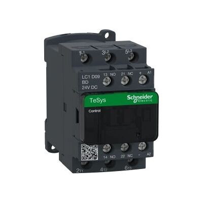 Contacteur Schneider Electric LC1D09BD - 3P, 24V DC, 9A - Relais de puissance - Publicité Contacteur Schneider Electric LC1D09BD - 3P, 24V DC, 9A - Relais de puissance - Publicité
