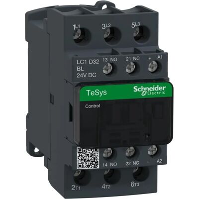 Schneider Electric Contacteur LC1D32BL - 3P 32A 24V DC AC-3 Schneider Electric Contacteur LC1D32BL - 3P 32A 24V DC AC-3