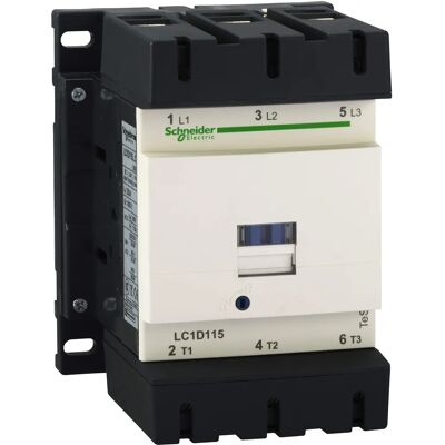Schneider Electric LC1D115F7 Kontaktor - 115A 80kW 3-polig AC-3 Schneider Electric LC1D115F7 Kontaktor - 115A 80kW 3-polig AC-3