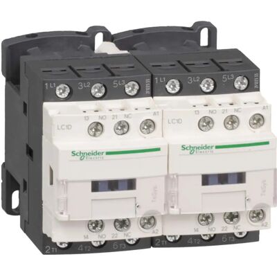 Schneider Electric TeSys LC2D - Contacteur 3P - 440V - 9A - Bobine 115V - Inverseur - LC2D09FE7 - Publicité Schneider Electric TeSys LC2D - Contacteur 3P - 440V - 9A - Bobine 115V - Inverseur - LC2D09FE7 - Publicité