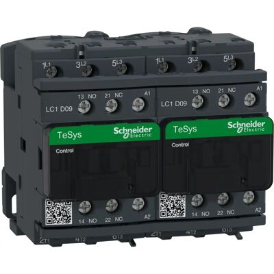 Schneider Electric LC2D - 3-poliger Kontaktor - 440V - 9A - 110V Spule - Reverser Schneider Electric LC2D - 3-poliger Kontaktor - 440V - 9A - 110V Spule - Reverser