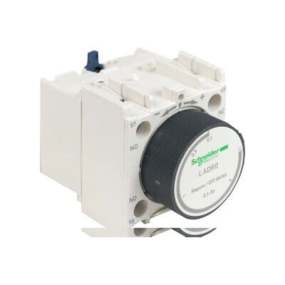 Schneider Electric LADR0 Hilfskontakt - Elektronische Verzögerung 0,1-3s - 1NO + 1NC - Hohe Zuverlässigkeit Schneider Electric LADR0 Hilfskontakt - Elektronische Verzögerung 0,1-3s - 1NO + 1NC - Hohe Zuverlässigkeit