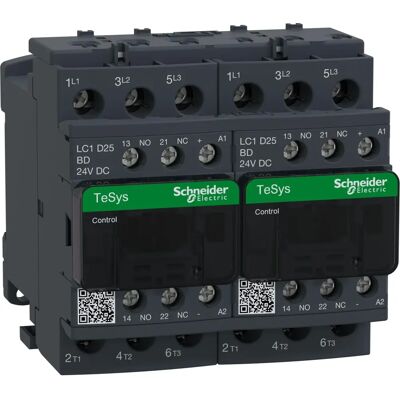 Contactores Serie LC2D de Schneider Electric - 3P - AC-3 440V 25A - Bobina 24V CC Contactores Serie LC2D de Schneider Electric - 3P - AC-3 440V 25A - Bobina 24V CC