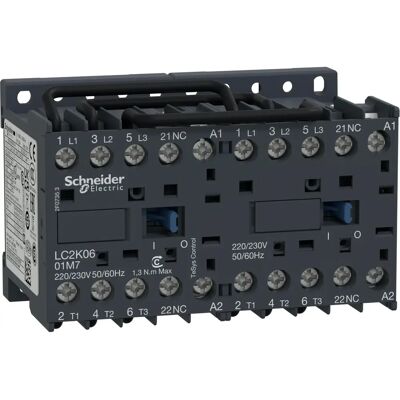 Schneider Electric TeSys LC2K - Reversing Contactor - 3P - 440V - 6A - 24V Coil - LC2K0601B7 Schneider Electric TeSys LC2K - Reversing Contactor - 3P - 440V - 6A - 24V Coil - LC2K0601B7