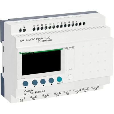 Schneider Electric Zelio Logic Relaismodul - 20 E/A, 100-240V AC Schneider Electric Zelio Logic Relaismodul - 20 E/A, 100-240V AC