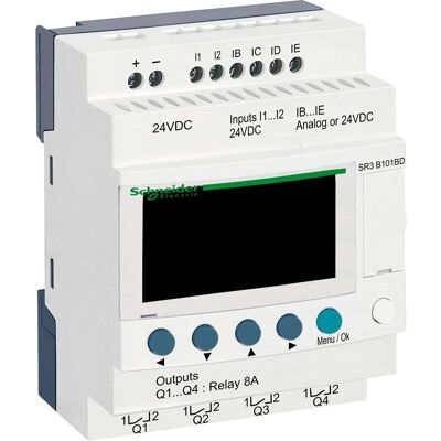 Schneider Electric Zelio Logic Modul - 24V, 6 Eingänge, 4 Ausgänge - Logik Modul Schneider Electric Zelio Logic Modul - 24V, 6 Eingänge, 4 Ausgänge - Logik Modul