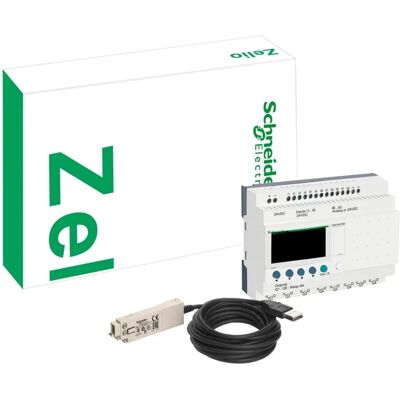 Schneider Electric Zelio Logic 2 PLC - 16 Entrées Numériques & 6 Analogiques - 10 Relais - Publicité Schneider Electric Zelio Logic 2 PLC - 16 Entrées Numériques & 6 Analogiques - 10 Relais - Publicité