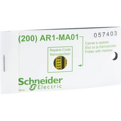 Schneider Electric AR1MA016 Gelbe Kabelmarkierer - 200 Stück Schneider Electric AR1MA016 Gelbe Kabelmarkierer - 200 Stück