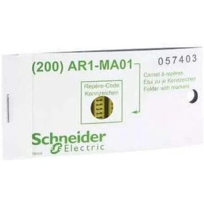 Schneider Electric AR1MA017 - Kabelmärkningstillbehör - 200 etiketter Schneider Electric AR1MA017 - Kabelmärkningstillbehör - 200 etiketter