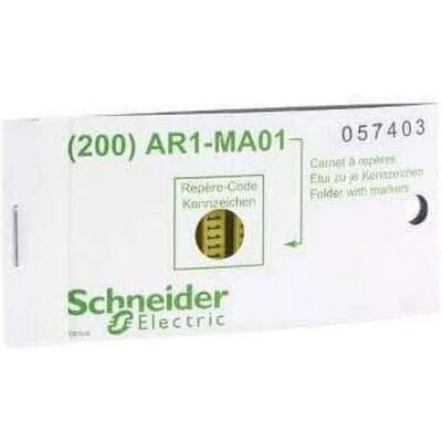 Schneider Electric AR1MB01C - Akcesoria do oznaczania kabli - 200 Etykietek Schneider Electric AR1MB01C - Akcesoria do oznaczania kabli - 200 Etykietek