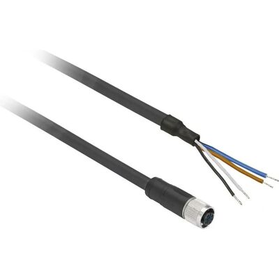 Connecteur capteur Telemecanique XZCP1164L2 - 5 broches, câble 2m PUR Connecteur capteur Telemecanique XZCP1164L2 - 5 broches, câble 2m PUR