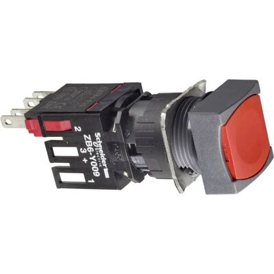 Schneider Electric XB6CA45B - Drucktaster, rot, quadratische Linse - Drucktaster Schneider Electric XB6CA45B - Drucktaster, rot, quadratische Linse - Drucktaster