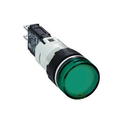 Schneider Electric XB6AV3BB Indicatore LED Verde - Montaggio su Pannello, 16mm Schneider Electric XB6AV3BB Indicatore LED Verde - Montaggio su Pannello, 16mm