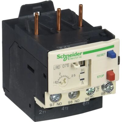 Schneider Electric LRD076 Motorschutzrelais - Einstellbar, 690V, 2,5A Schneider Electric LRD076 Motorschutzrelais - Einstellbar, 690V, 2,5A