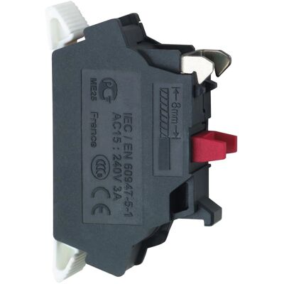 Schneider Electric ZBE1025 Hilfsschalter - 1 NC, Federklemme - Kontaktserie: Harmony Schneider Electric ZBE1025 Hilfsschalter - 1 NC, Federklemme - Kontaktserie: Harmony