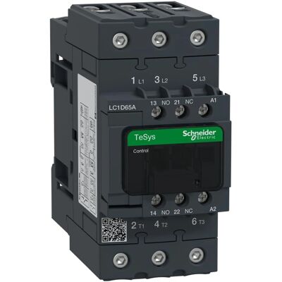 Schneider Electric LC1D65AG7 - Contacto 3P 65A 120V - Serie de Seguridad Schneider Electric LC1D65AG7 - Contacto 3P 65A 120V - Serie de Seguridad
